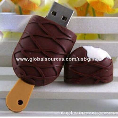 Delicious Ice Cream Model USB Flash Drive, PVC Material, 8GB